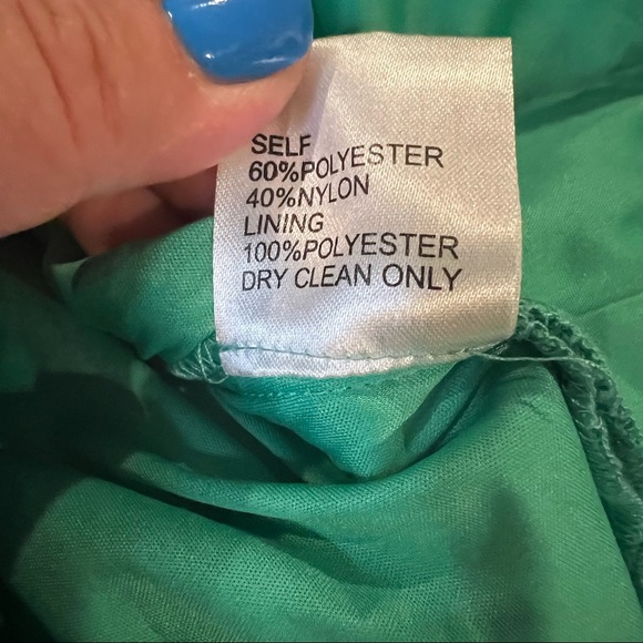 Tadashi Shoji Emerald Green V Neck Lace Sheath Dress size 16 - Picture 14 of 16